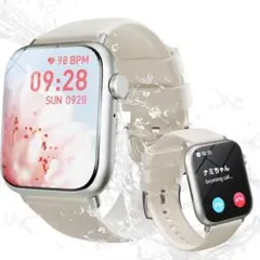 スマートウォッチ レディース通話機能付き LINE着信通知 AC13星空ゴールド