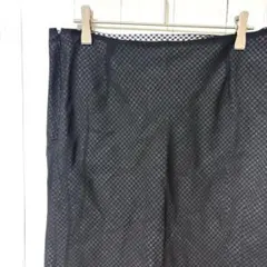 カルバンクライン シアレイヤードスカート 黒 M L ギンガムチェック ひざ丈のサムネイル