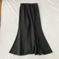 【ジーユー】マーメイドライン ロングスカート 伸縮性有 サイドファスナー S