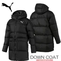 【美品】プーマ　 ᒪサイズ　レディース ベンチコート ダウンコート　ロング　黒