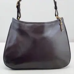 OLD COACH【美品】レザー ワンショルダーバッグ 8165 ダークブラウン