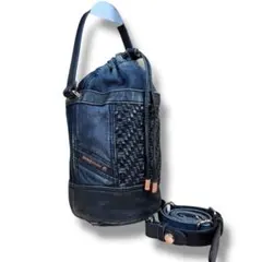 00s Archive Diesel Denim Leather Bag