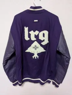 LRG　lrg　エルアールジー　レザースタジャン　パープル　Lのサムネイル