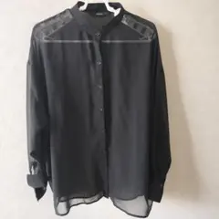OFALO シアーシャツ ブラック 長袖