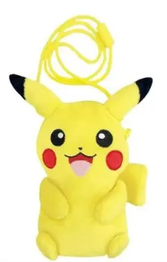 新品tt■【ポケットモンスター】ぬいぐるみネックポーチ【ピカチュウ】(ポシェット