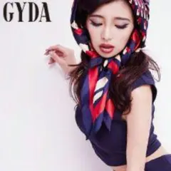 GYDA ストール ショール マルチストライプ　ネイビー　串戸ユリアのサムネイル