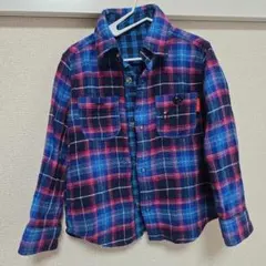 ミキハウス　長袖チェックシャツ　トップス 100cm