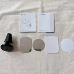 マグネット式 車載ホルダー スマホホルダー エアコン吹き出し口用 ブラック 黒