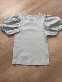 ライトグレー パフスリーブ Tシャツ 130