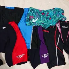 キッズ用競泳水着いろいろ６枚セット サイズ１３０、１４０ 中古美品