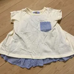 Tシャツ　チュニック　ストライプ　80cmのサムネイル