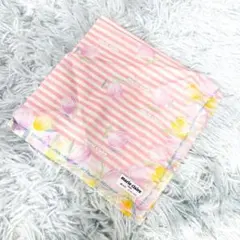 【未使用品】マリクレール　ハンカチ　チューリップ柄　ピンクのサムネイル
