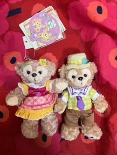 ケープコッドスプリングタイム ぬいぐるみバッジ　ダッフィ　シェリーメイ　希少