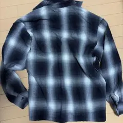 Caltop ネルシャツ オンブレチェック ブラック