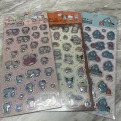 ダイソー ぷくっとシール サンリオ 3枚セット
