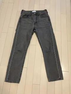 GLR DENIM グレー ストレートデニム