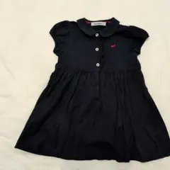 familiar ネイビー 半袖ワンピース