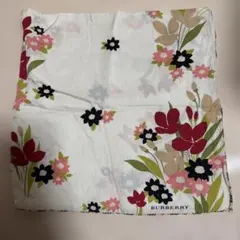 BURBERRY フラワープリント ハンカチ