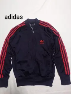 00s adidas トラックジャケット オリジナルス 刺繍ロゴ ブラック