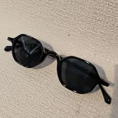 【残1】オクタゴンロイドサングラス ロイド眼鏡 ブラック 黒縁