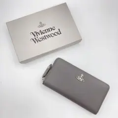 新品訳あり ヴィヴィアンウエストウッド 長財布 ロングウォレット グレー