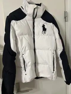 ポロ・ラルフ・ローレン ダウンジャケット ホワイト・ブラック