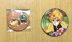 鬼滅の刃 我妻善逸 缶バッジセット2個