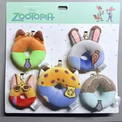 ディズニー ズートピア ニック ジュディ ドーナツ ぬいぐるみ キーホルダー