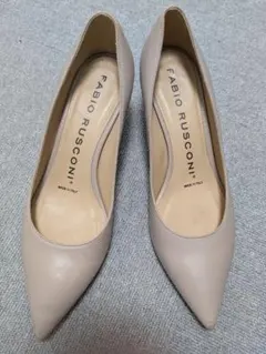 FABIO RUSCONI ベージュ ポインテッドトゥ パンプス39