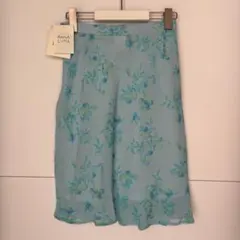 ANNA LUNA 花柄 スカート 新品 M ブルーのサムネイル