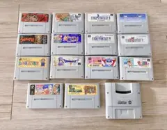 【15本セット】スーパーファミコンソフト 中古品 昭和コレクション 動作未確認