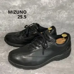 【美品】 MIZUNO コンフォート レザー ウォーキング PYV1216 黒のサムネイル