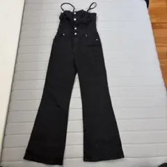 ブラックフレアサロペット