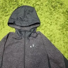 ナイキ スウェットパーカー 黒 セメント 総柄 切り替え 00sビンテージ