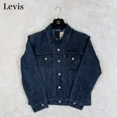 デニムジャケット リーバイス Levi's S 黒 メタリック ラメ タグ付き