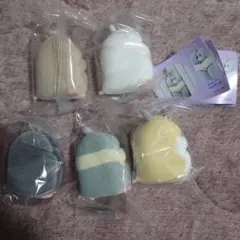 すきまハムスターマスコットフィギュア2　ガチャ　5種セット