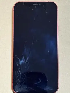 iPhone 12 (PRODUCT)RED 本体 64GB ひび割れあり