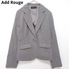 アッドルージュ テーラードジャケット 9AR グレー オフィス 通勤 きれいめ