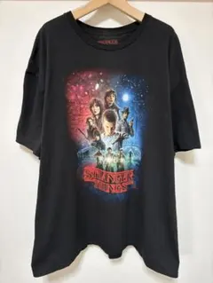 STRANGER THINGS Tシャツ ブラック 2XL NETFLIX
