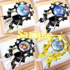 ロゼット 白 黒 金 痛バ