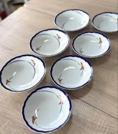 香蘭社 深皿7枚セット 食器セット 花柄 オーキッドレース