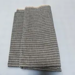 リネン　グレーストライプ生地