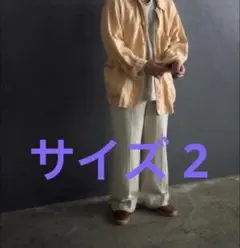 MAATEE&SONS リネンドゥルン ワークジャケットオレンジ サイズ2 MAATEE&SONS リネンドゥルン ワークジャケットオレンジ サイズ2 - メルカリ
