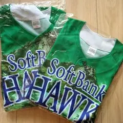 新品　ホークス　レプリカユニフォーム　ファイト九州　Ｌサイズ　Sサイズ　２枚