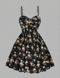 SHEIN 花柄ジャンパースカート