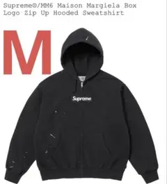 Supreme MM6 Box Logo Zip Up Hooded 黒 Mのサムネイル