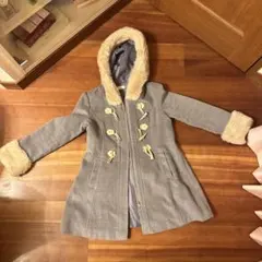 CECI McBEE フリース付きダッフルコート グレー