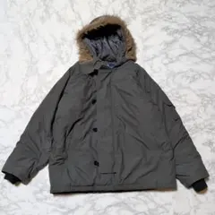 Penfield ファー付きフード 中綿ジャケット ダークグレー Lサイズ