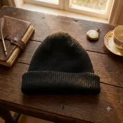 【イングランド製】Paul Smith ニット帽 ビーニー ブラックのサムネイル