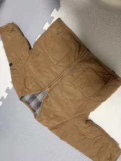 ブラウン キルティングアウター 2ポケット